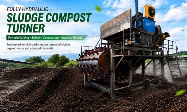 Fully Hydraulic Sludge Compost Turner