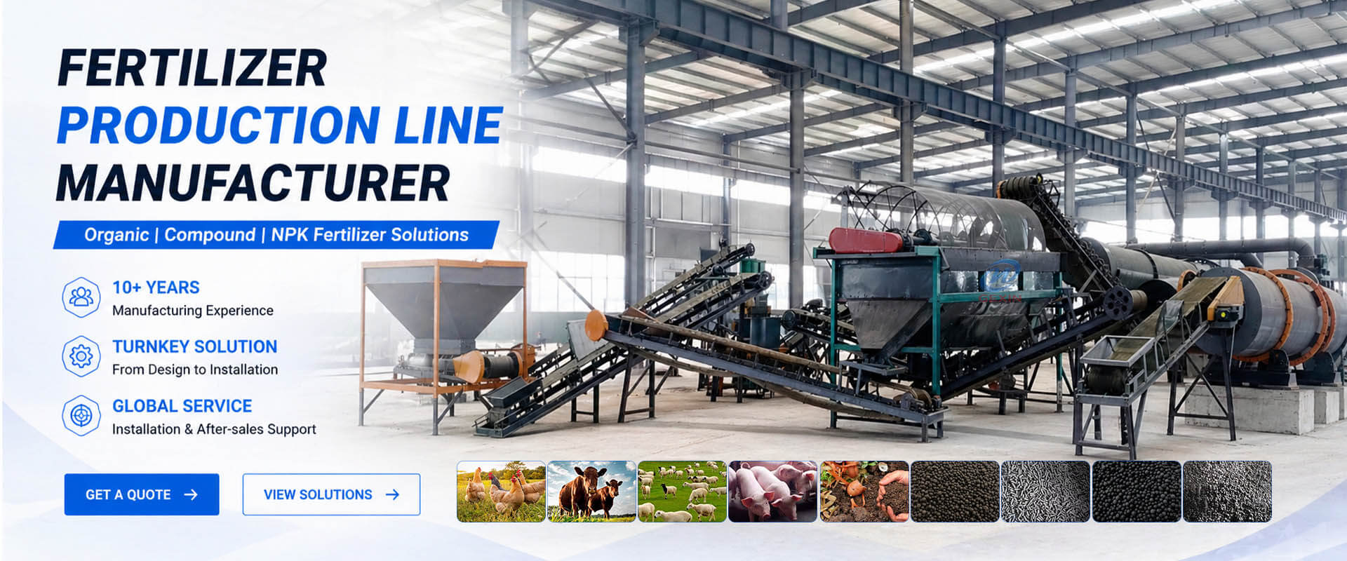 Fertilizer production line manufacturer