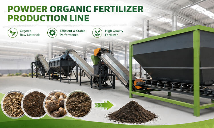 High-Yield Powder Organic Fertilizer Production Line