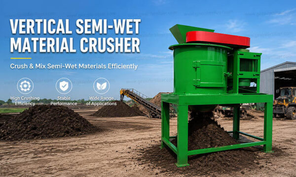 Vertical Semi-Wet Material Crusher for Sale