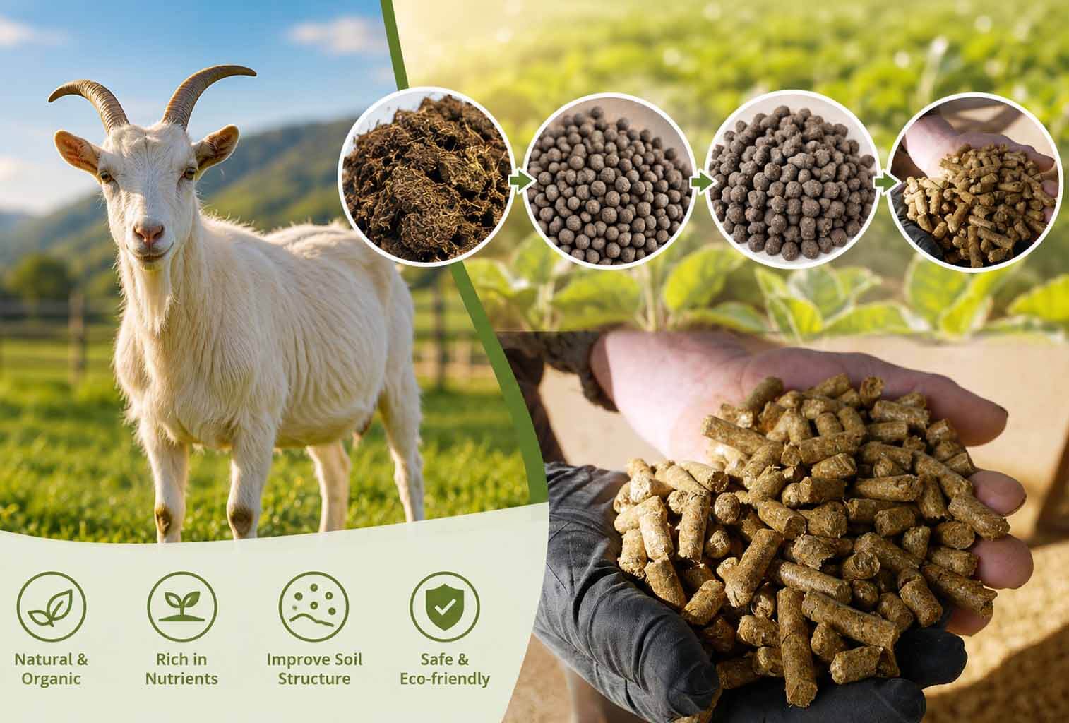 Sheep Manure Fertilizer Granules